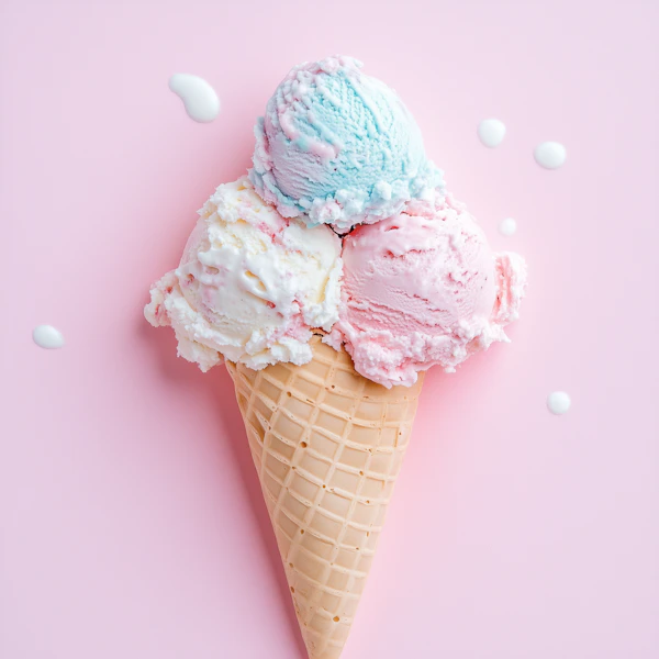 Pastel Ice Cream Cone