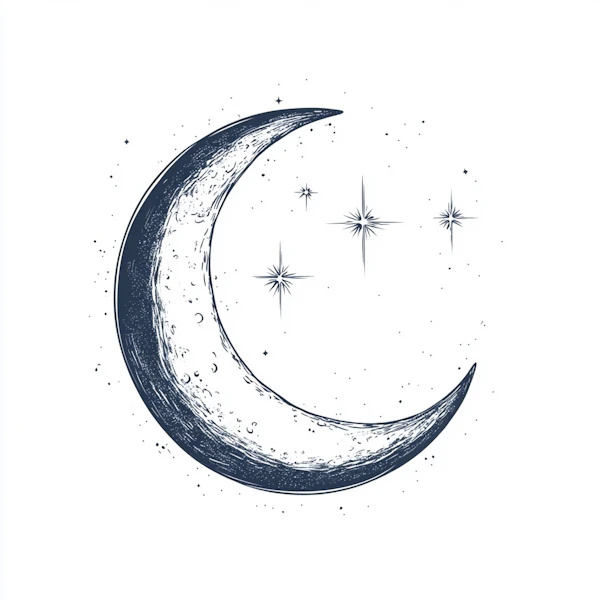 Crescent Moon Art