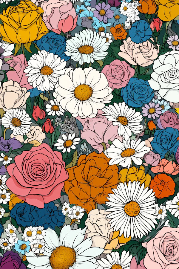 Vibrant Floral Illustration