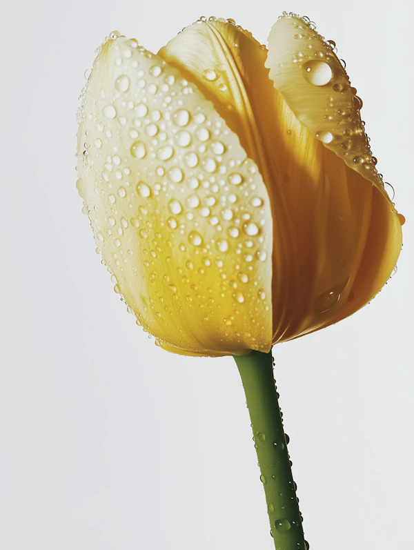 Yellow Tulip Close-Up
