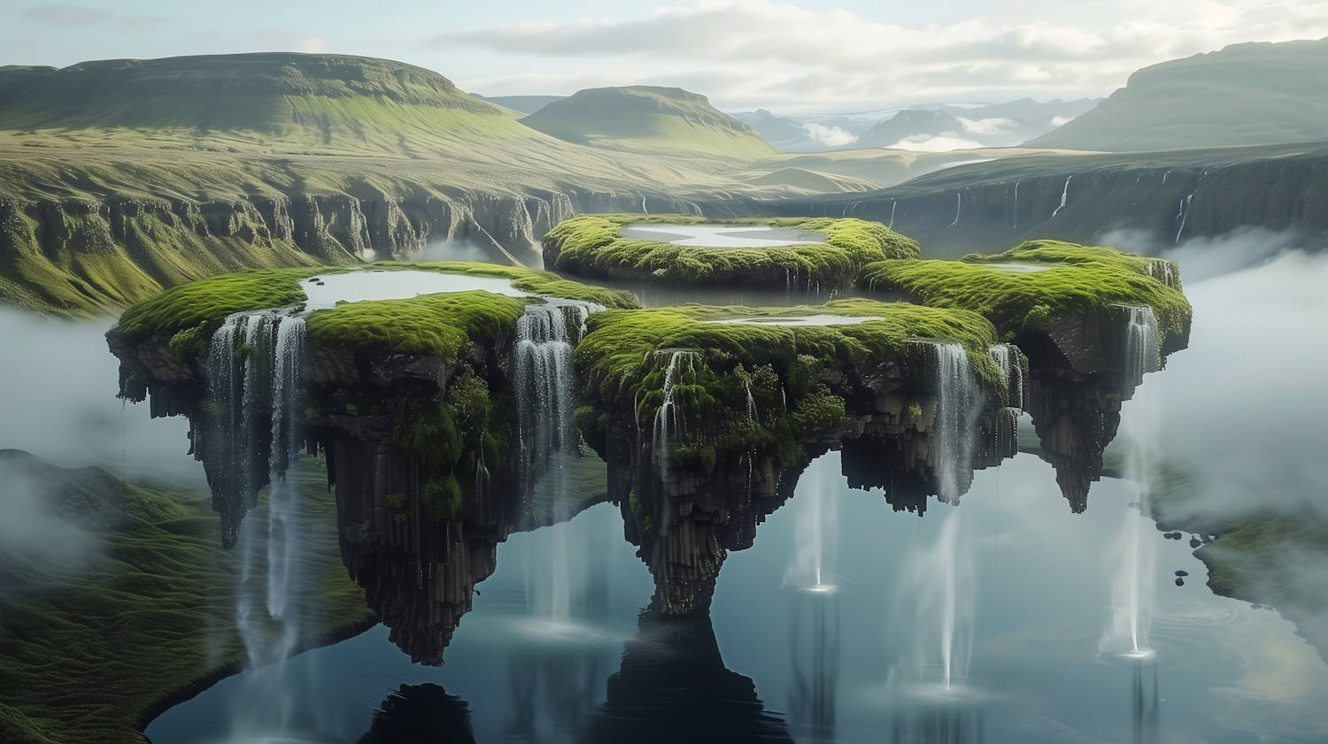 Surreal Floating Landscape