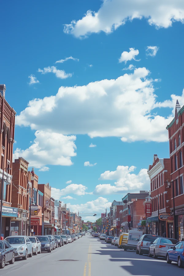 Vibrant Urban Street Scene