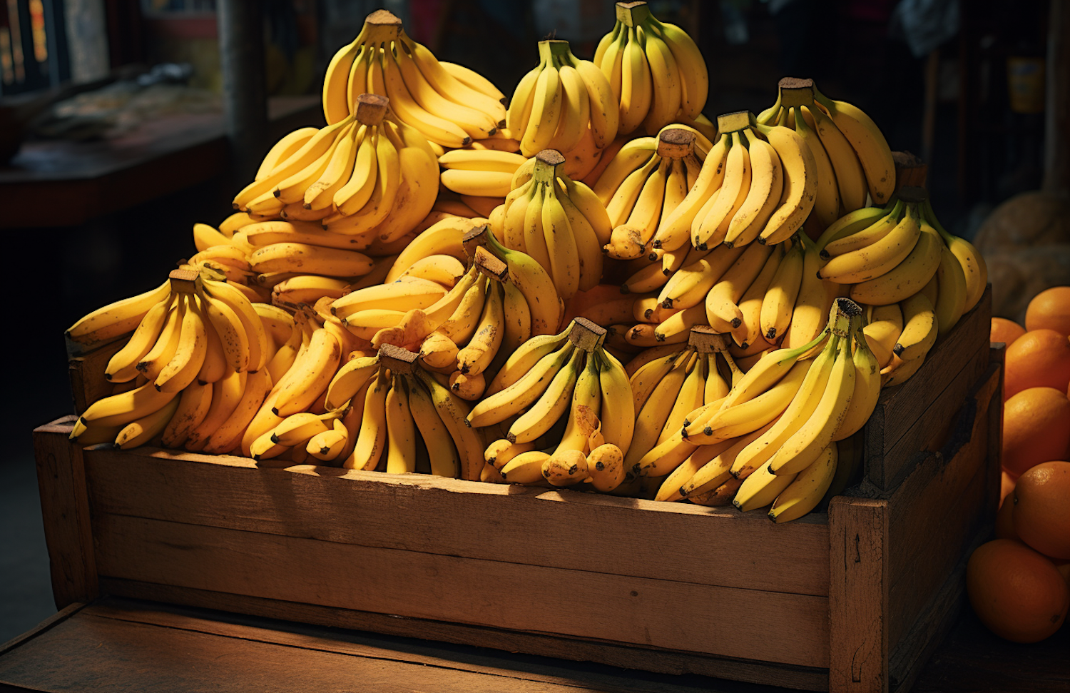 Sunny Market Bananas