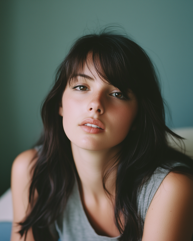 Contemplative Young Woman