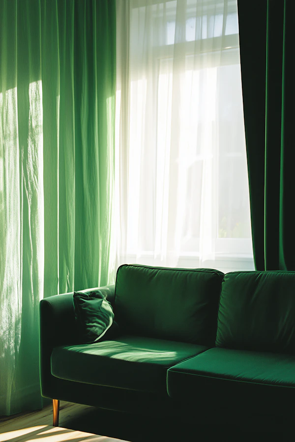 Cozy Green Living Room