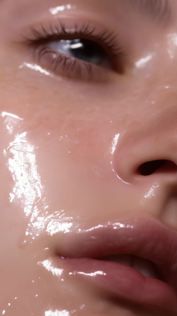 Glossy Skin Close-Up