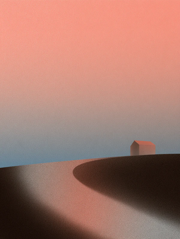 Serene Hilltop Scene