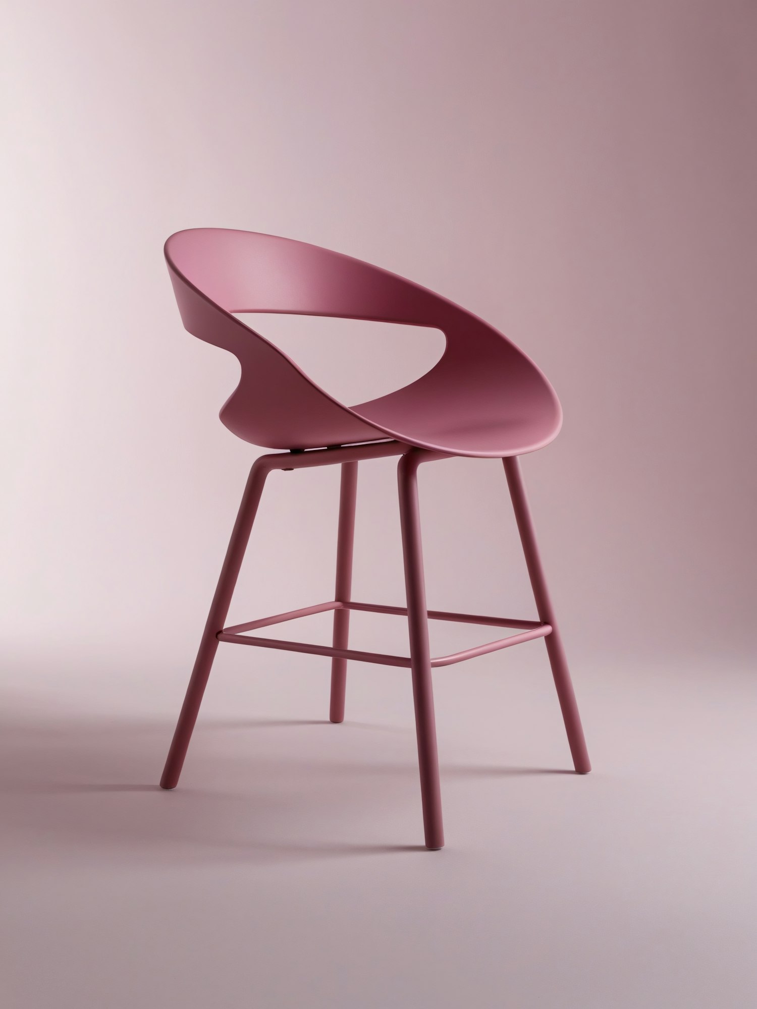 Modern Minimalist Pink Chair