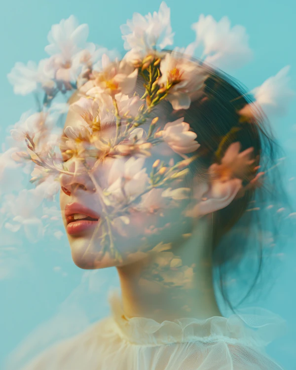 Ethereal Floral Portrait