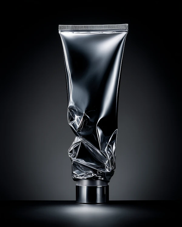 Crumpled Metallic Tube