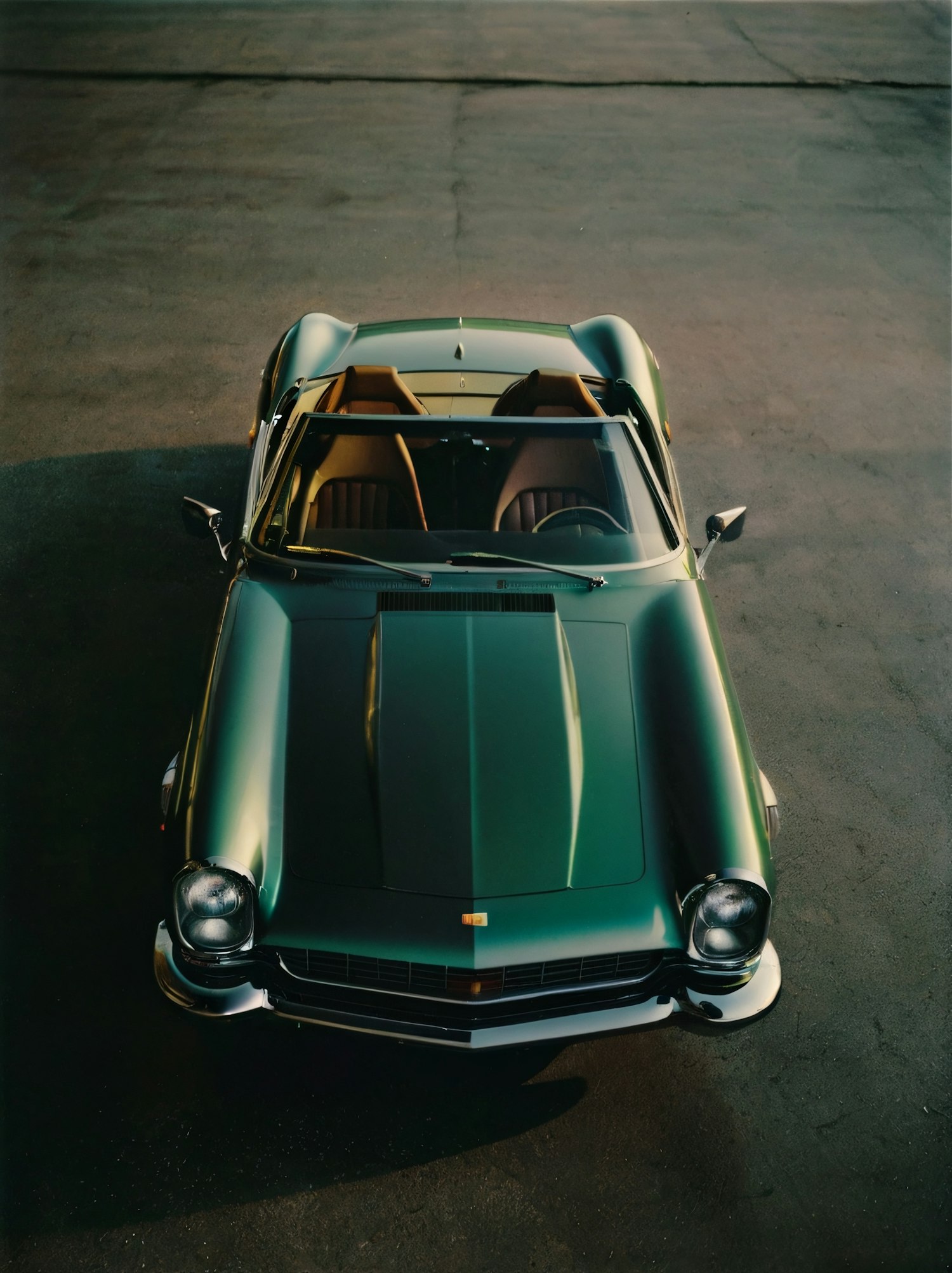 Classic Car Aerial View