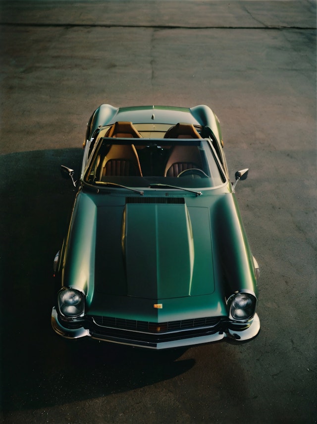 Classic Car Aerial View