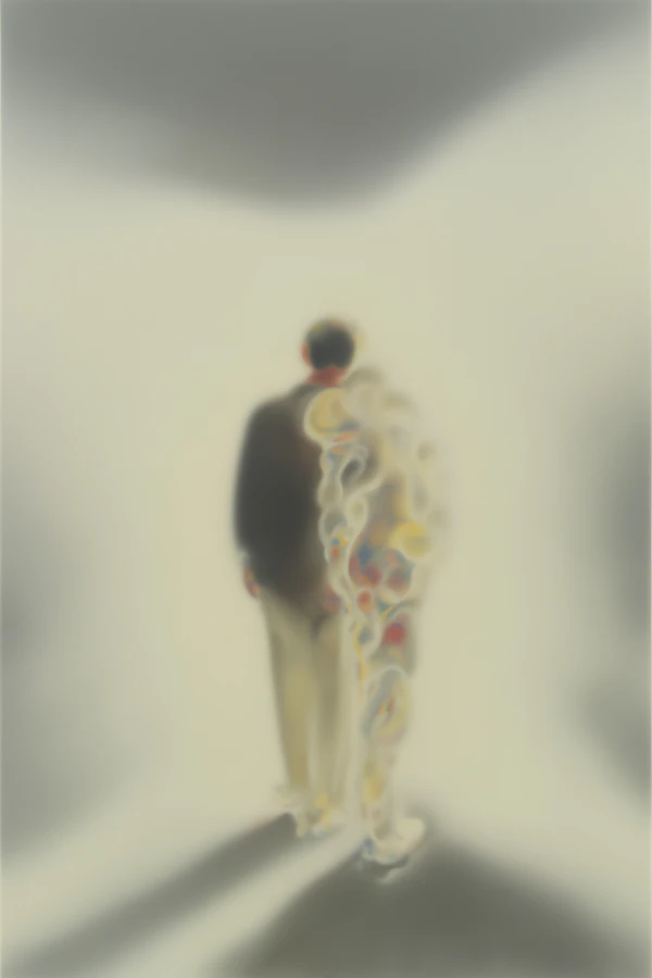 Dreamlike Walking Figure