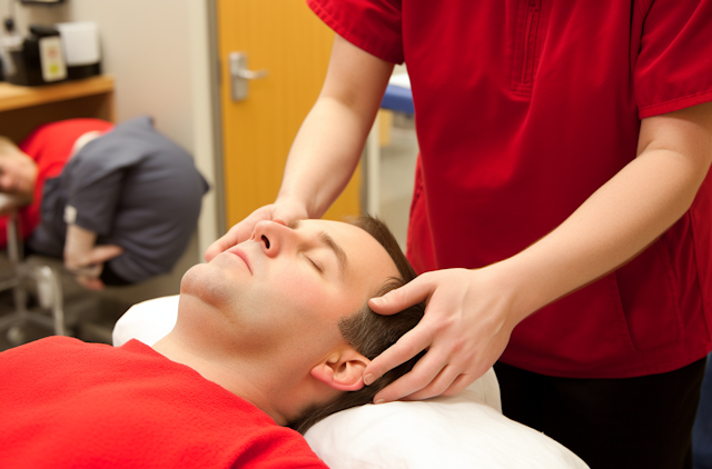 Therapeutic Head Examination in Warm Ambiance