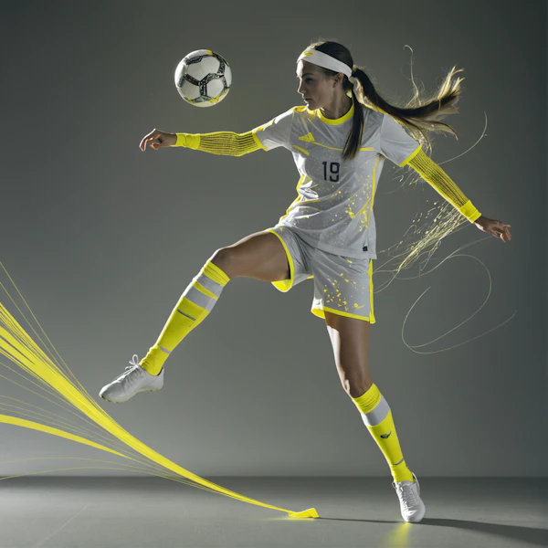 Female Soccer Action Shot