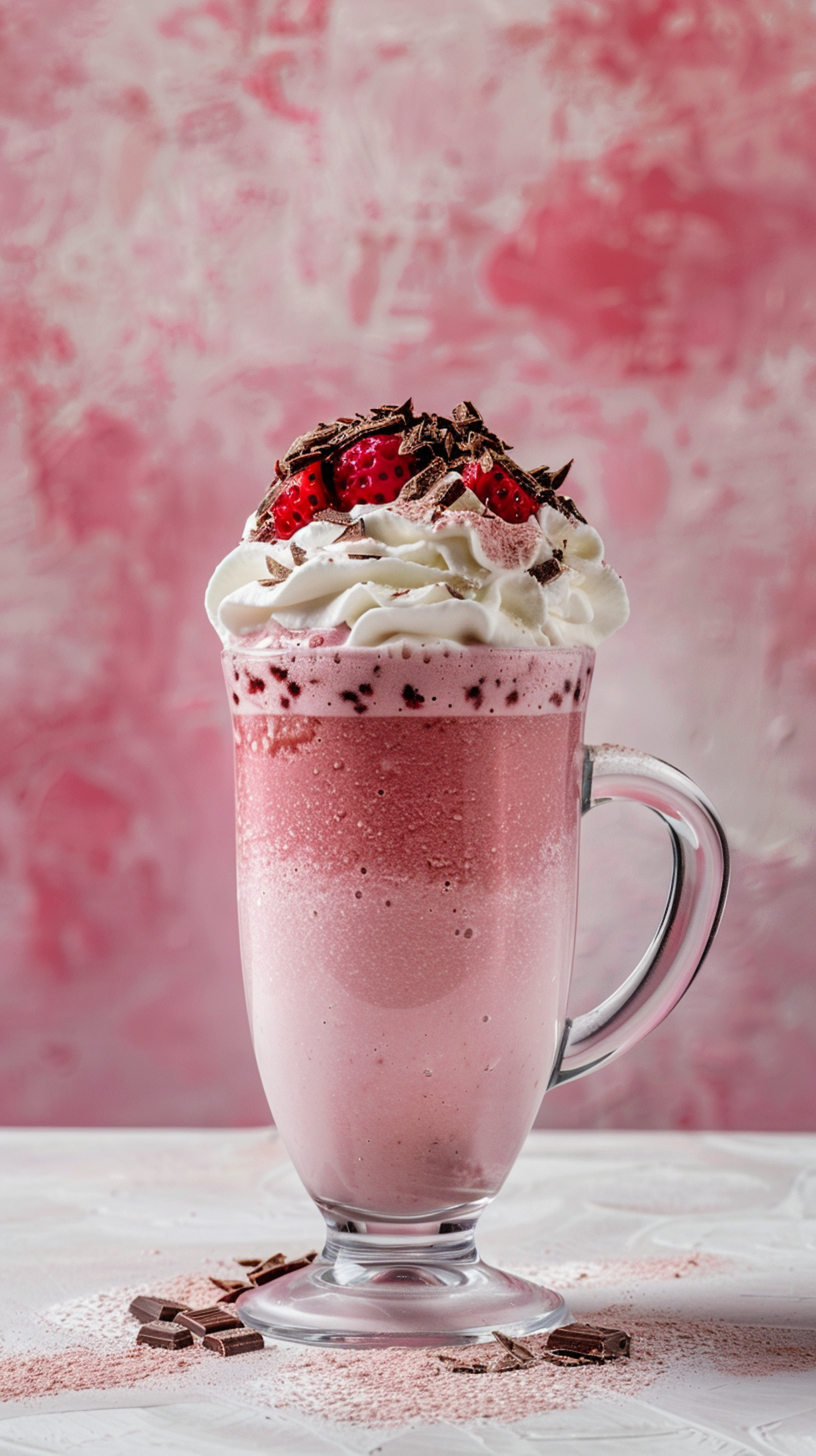 Elegant Strawberry Milkshake