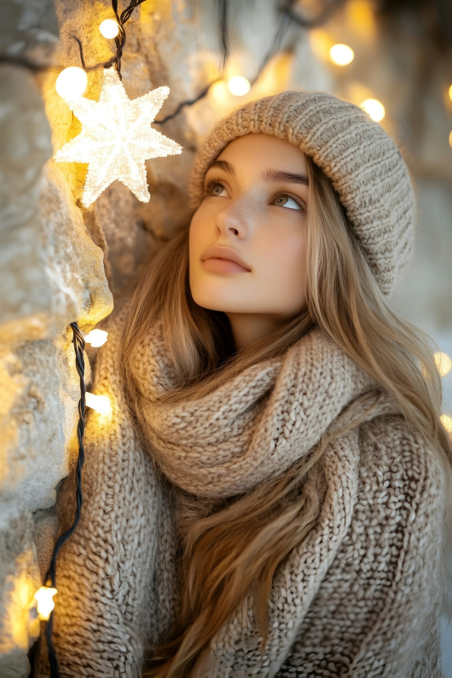 Woman in Warm Lights