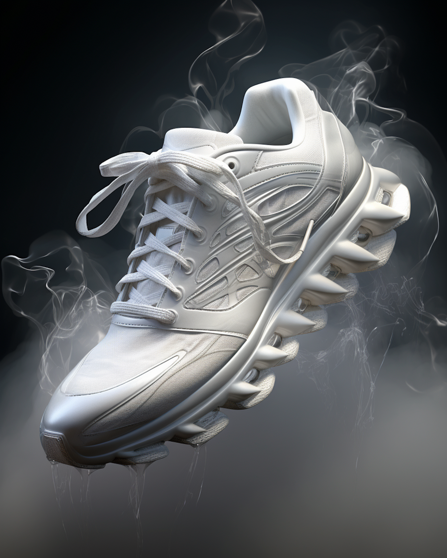Ethereal Glide - Airborne White Sneaker