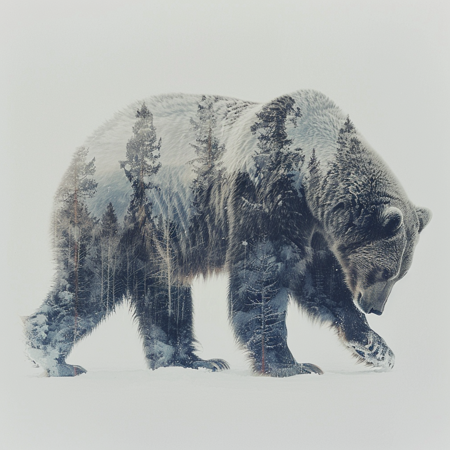 Surreal Bear Landscape