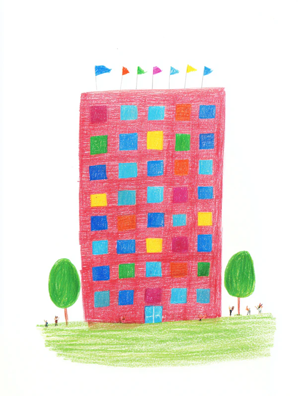 Whimsical Building Scene