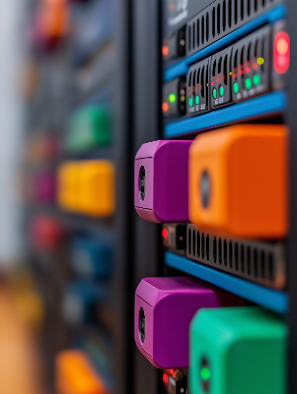 Colorful Server Rack