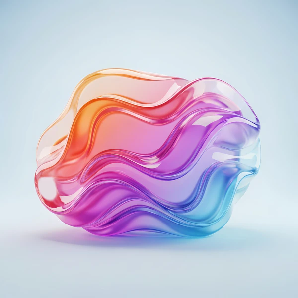 Abstract Fluid 3D Shape
