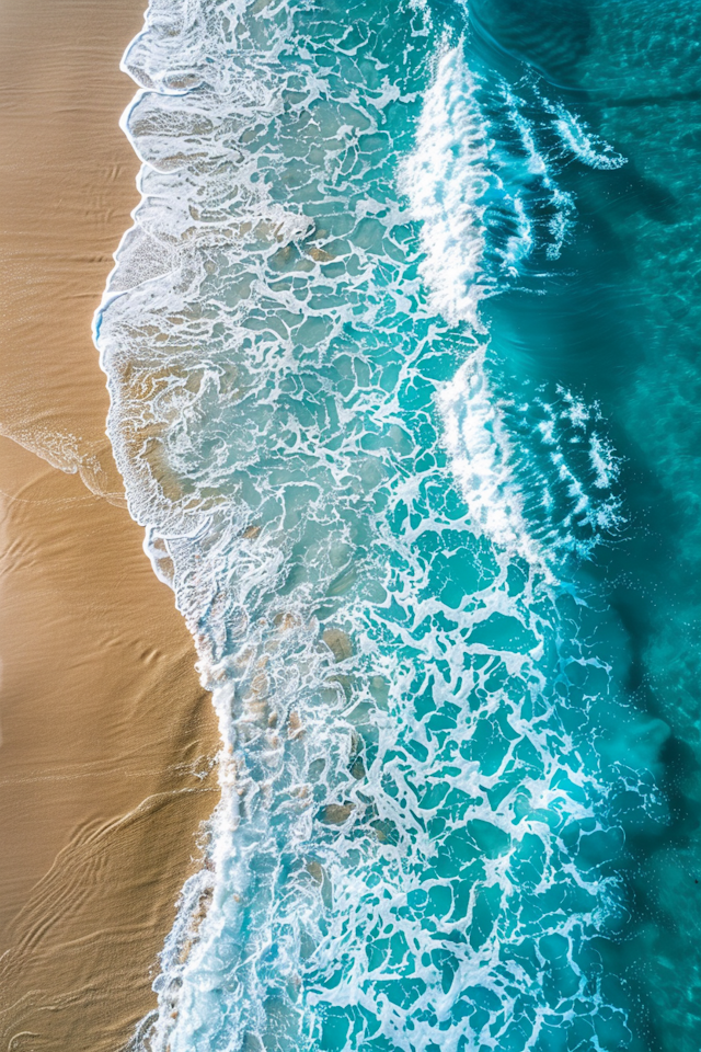 Aerial View of a Serene Beach