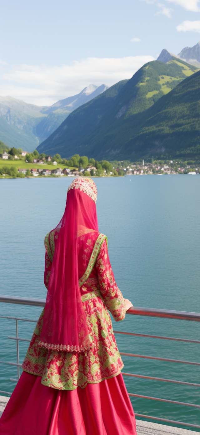 Serene Contemplation in Pink