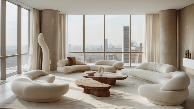 Elegant Cityscape Living Room