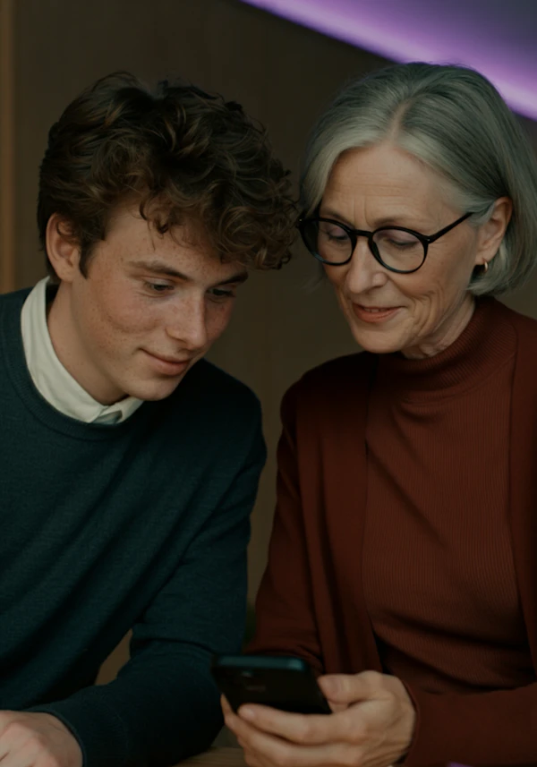 Young Man and Older Woman