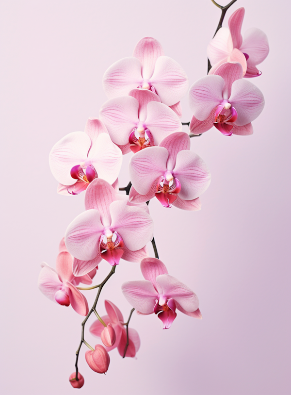 Elegant Gradient Orchid Cascade