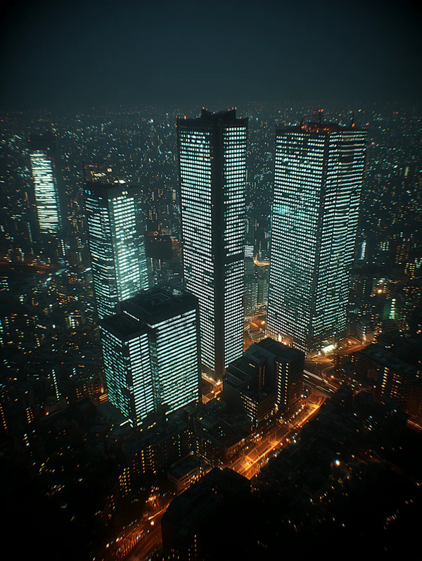 Nighttime Cityscape
