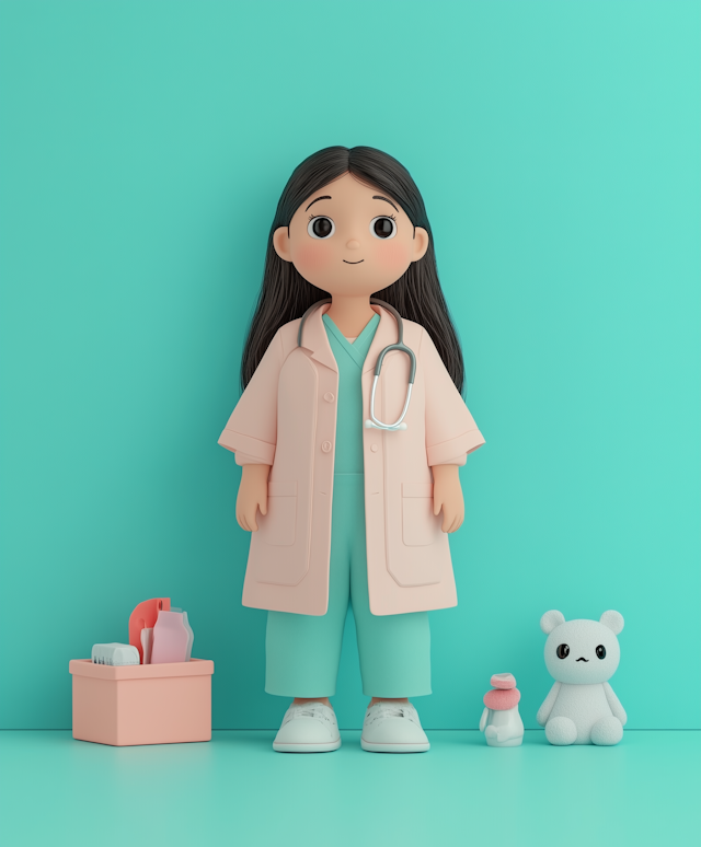 Cartoon Healthcare Professional