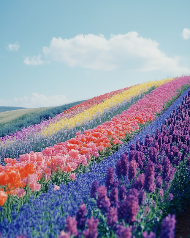 Vibrant Flower Field