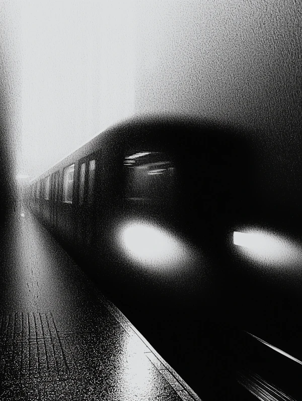Train Emerging from Tunnel