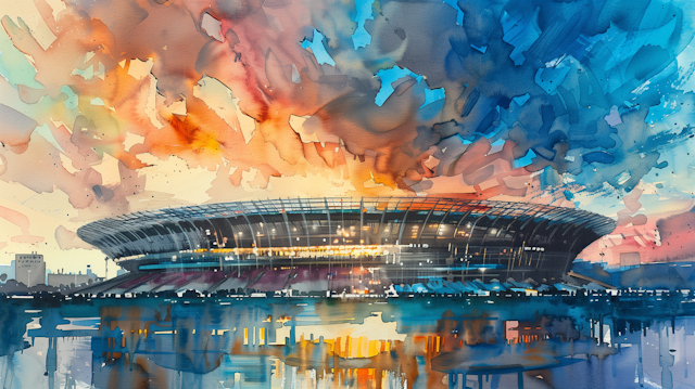 Twilight Stadium Watercolor