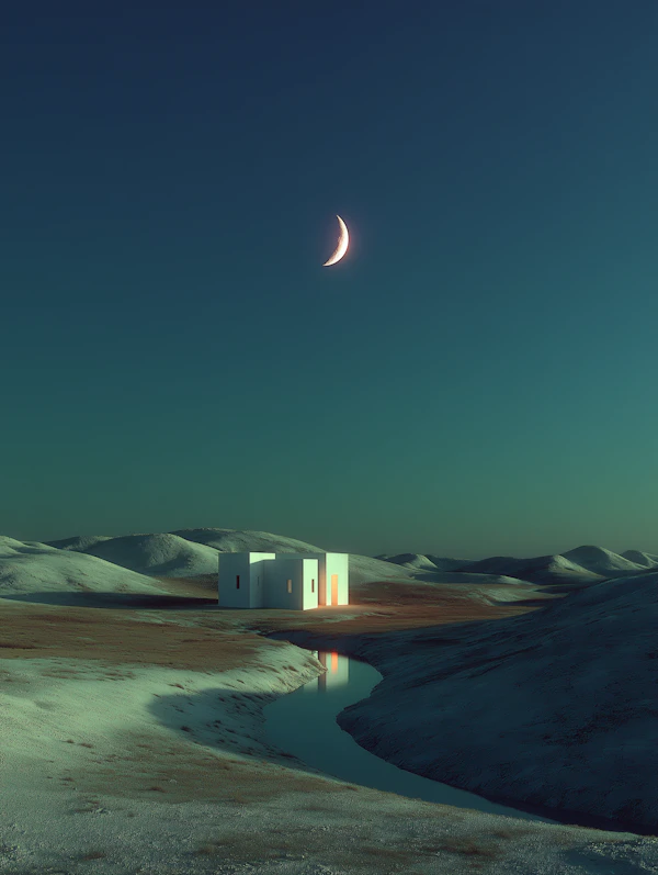 Moonlit Tranquil Scene