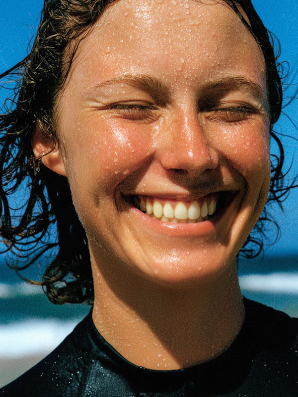 Joyful Beach Portrait