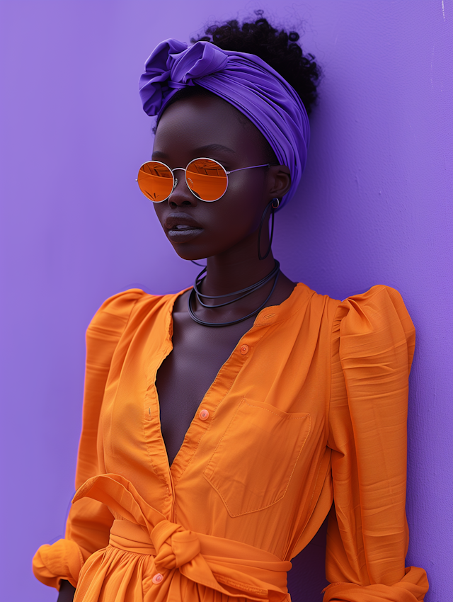 Vibrant Fashion Portrait