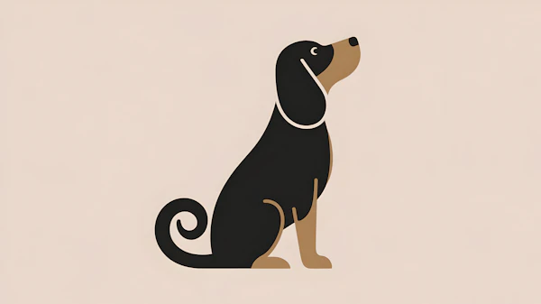 Minimalist Dog Art