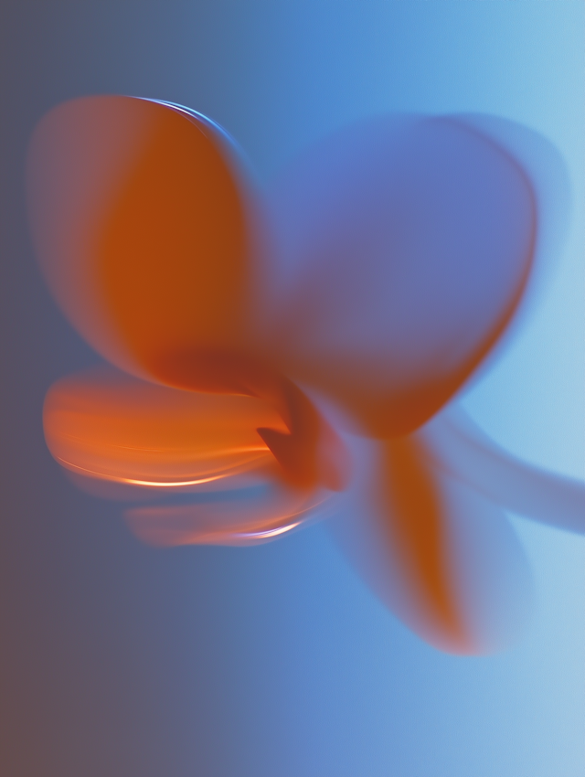 Abstract Orange & Blue