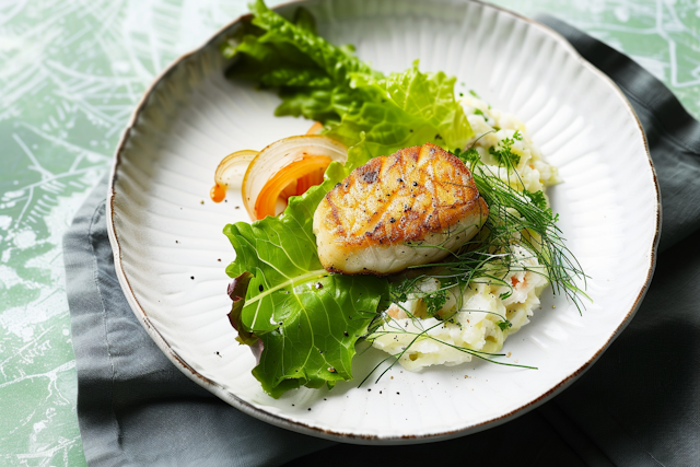 Elegant Plated Scallops