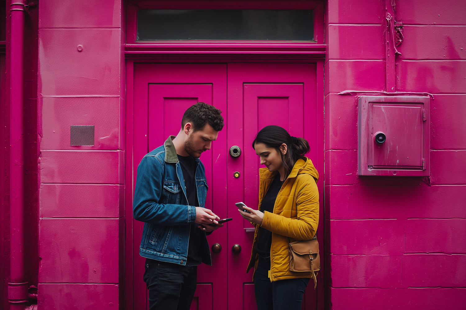 Digital Divide on Hot Pink