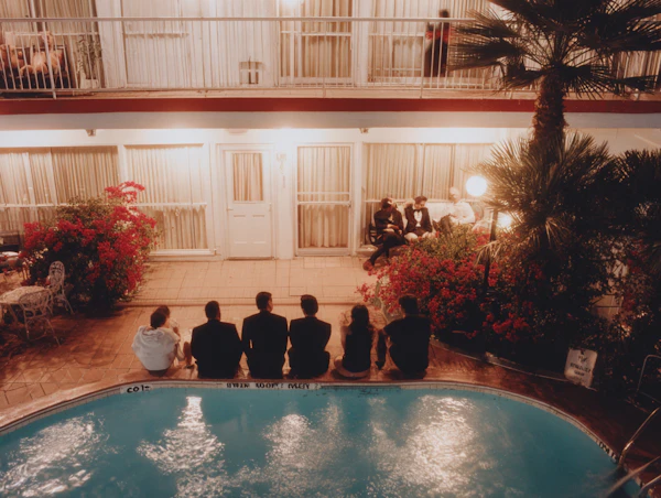 Poolside Evening Gathering