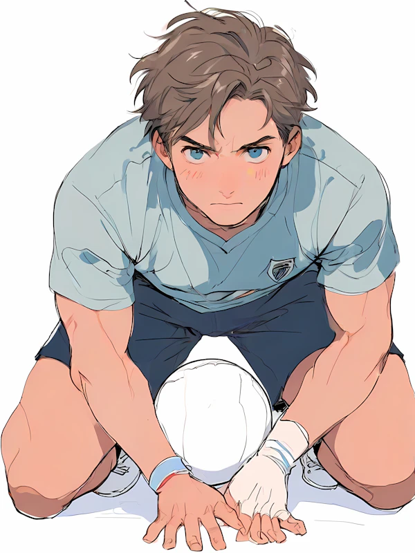 Determined Athlete Focus