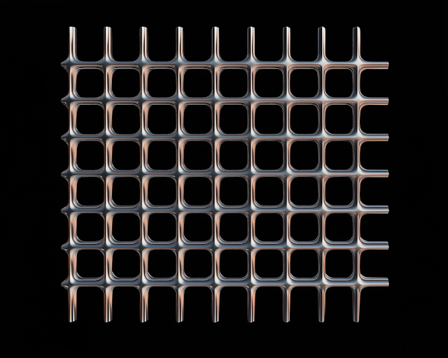 Futuristic Metal Grid