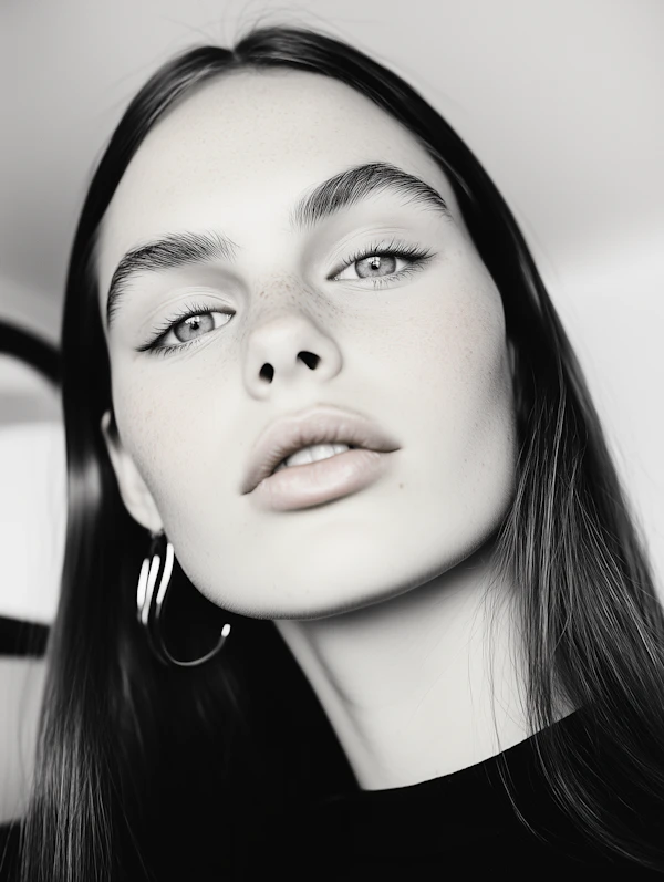 Black-and-White Portrait