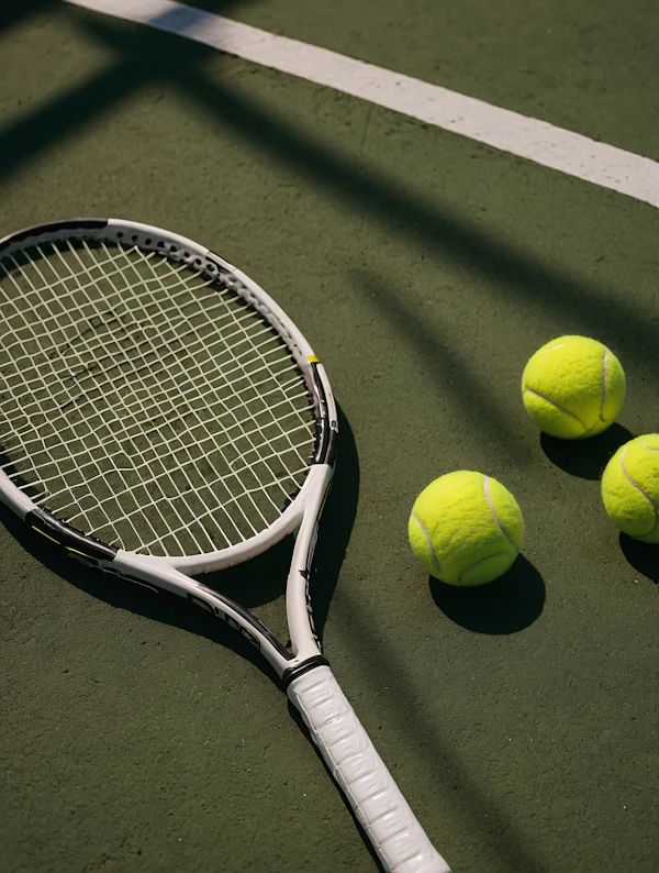 Tennis Racket and Balls