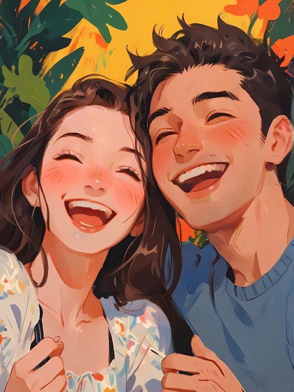 Joyful Duo outdoors