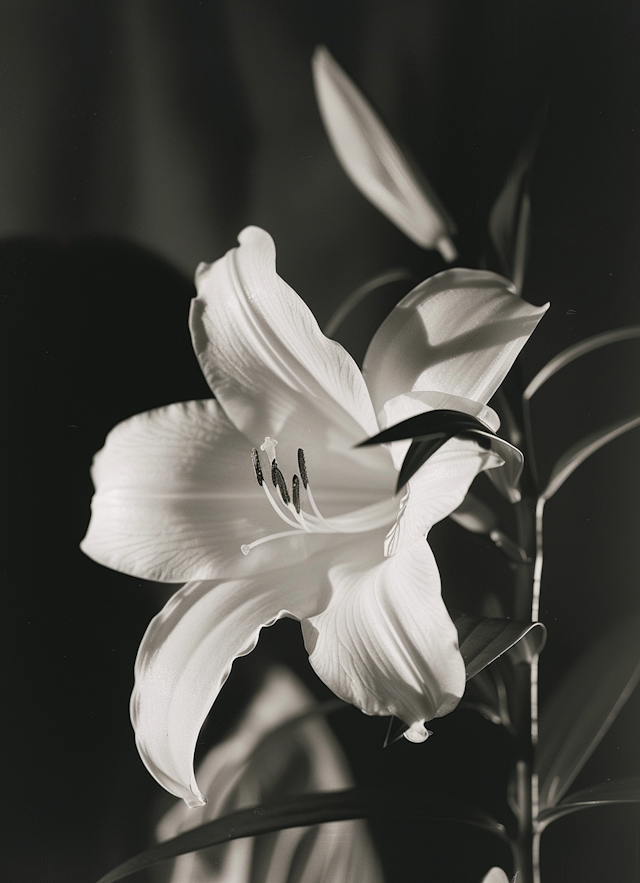 Elegant White Lily